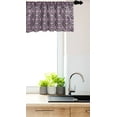 thumbnail image 3 of Ambesonne Art Deco Valance Pack of 2, Curvy Edged Squares, 54"X12", Pale Pink Lavender, 3 of 4