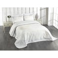 thumbnail image 3 of Ambesonne Grey and White Quilted Bedspread Set 3 Pcs, Polygon Contemporary, King Size, Pale Grey White, 3 of 5