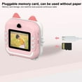thumbnail image 4 of Pisexur Electrónica para Hombres, Cámara de Impresión Infantil de Alta Definición sin Tinta de 0.4" con 24 Megapíxeles, Cámara de Impresión Inalámbrica para Tomar Fotos y Videos con 3 Rollos de Papel, 4 of 9