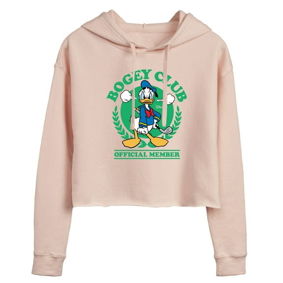 Disney - Donald Duck Bogey Club - Juniors Cropped Pullover Hoodie