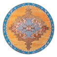 thumbnail image 3 of Unique Loom Timeless Collection Area Rug - Thomas (7' 7" Round Orange/Blue), 3 of 12