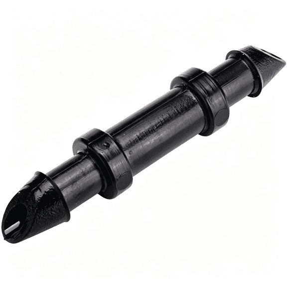 HIBIBUD Drip Irrigation Fittings Single Barbed Coupling Connectors,1/4-Inch,50 Per Bag,For Trees,Shrubs,Gardens,Black