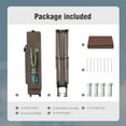 thumbnail image 4 of Alpha Joy 13x13 Pop up Canopy Tent Instant Ez up Shade Shelter with 3-Height Adjustable & Carry Bag for Outdoor Events, Camping & Bbqs, Brown, 4 of 10