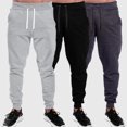 thumbnail image 1 of Kit W/ 2 Pantalones De Hombre Felpa Moleton Estilo Jogger Pantalones De Invierno Estilo Jogger Deng Xun unisex, 1 of 1