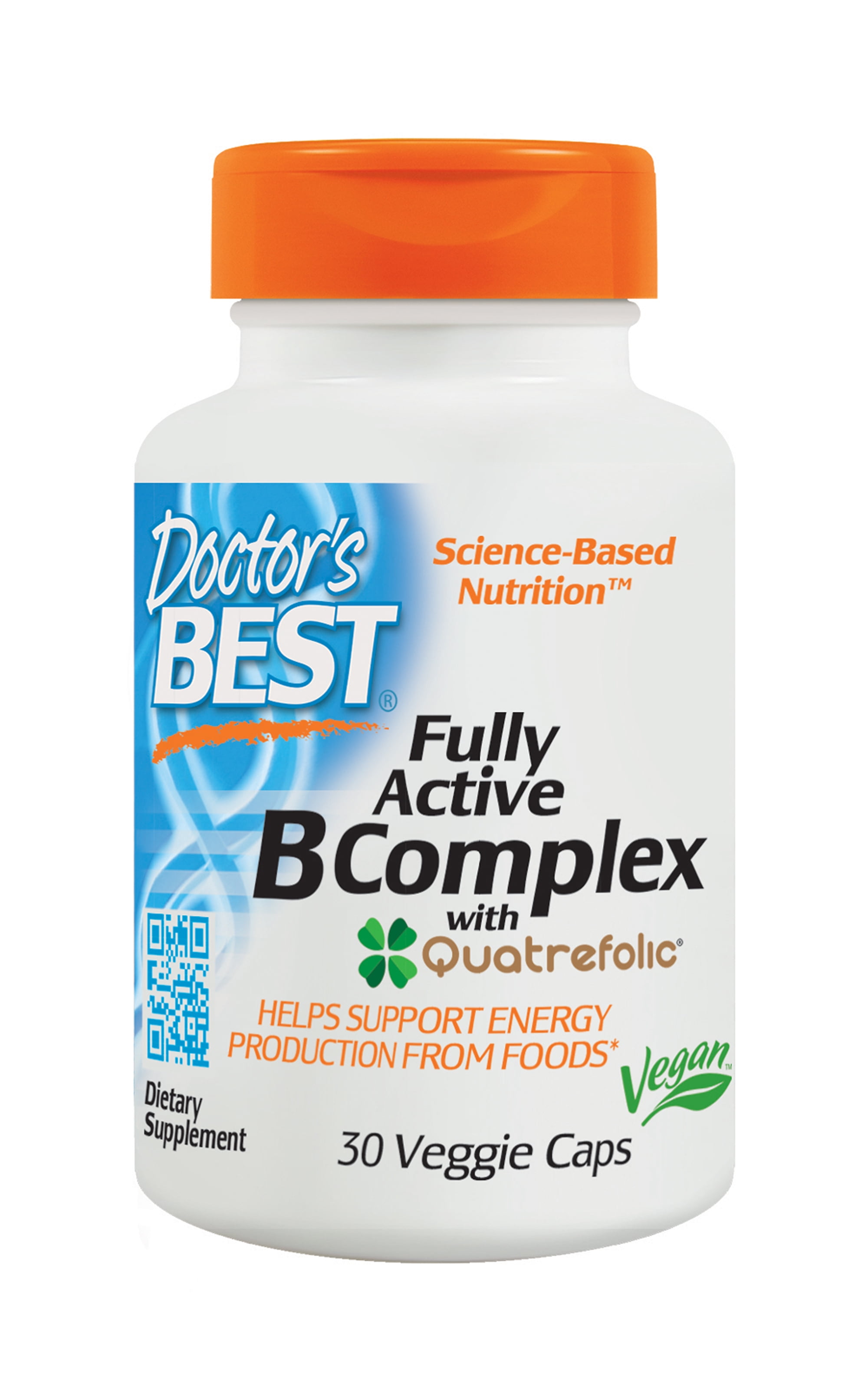 Doctor's Best Fully Active B Complex, Non-GMO, Gluten Free, Vegan, Soy ...