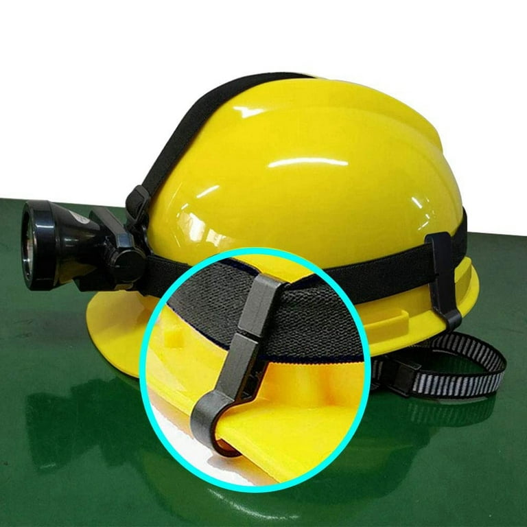 Helmet Clips for Head Light Lamp Hard Hat Light Clips,Hardhat Accessory,  Mount Hook for Helmet,Cap Strap 100 Pcs 