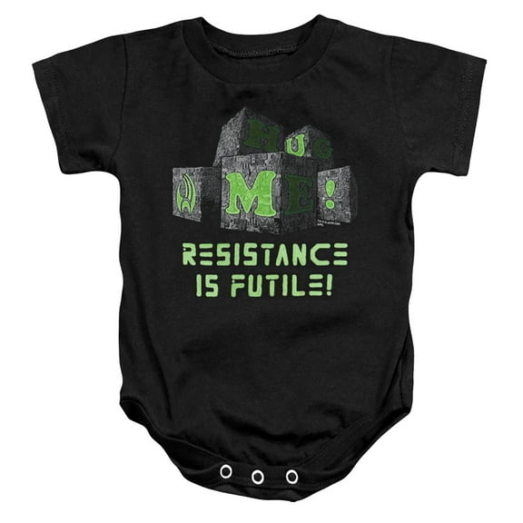 Star Trek Borg Blocks Infant Baby Romper Black