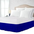 thumbnail image 1 of BedDecor Multi Ruffle Skirt 18 Inches Royal Blue/King Egyptian Cotton Base Valance Sheet, 1 of 5