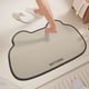 thumbnail image 1 of Alfombra de baño | Alfombra antideslizante absorbente de agua para puerta, lavabo, inodoro | Alfombra de baño de secado rápido de diatomita | Caqui moderno | Material de caucho | 16x23.6 pulgadas, 1 of 6