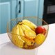 thumbnail image 4 of Frutero de metal, cesta de frutas, cesta de frutas, estilo vintage con diseño ondulado, duradero, para verduras, aperitivos, pan, frutas, bola decorativa, Cosme, 4 of 4