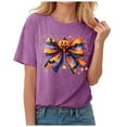 thumbnail image 7 of Godom Halloween T-Shirt Women Graphic Tees Shirt Short Sleeve Casual Funny Halloween Party Shirts, 7 of 7