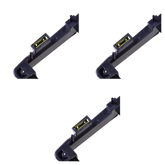 QualitChoice Support de Poignée de Porte Auto Léger en Plastique Intérieur Poignée de Porte Durable Supports Noirs 3Ensemble