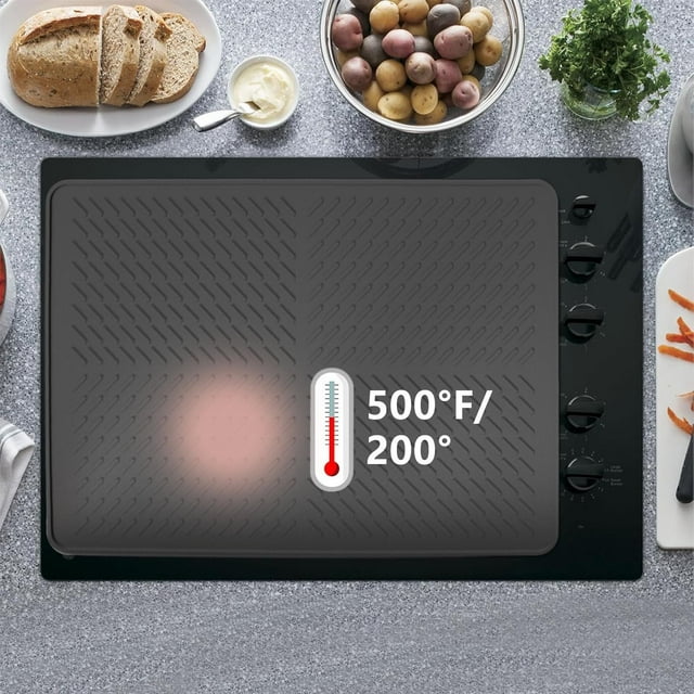 Cameland Tapis de Couverture pour Cuisinière, Tapis de Cuisine Extra Grand, Nappe de Cuisinière en Silicate, Tapis Polyvalent