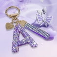 thumbnail image 4 of Bling Alphabet Keychain for Women Girls - Alloy Initial Letter (A-Z) Keychain with Sparkly Rhinestones, Cute Keychain Charms, 4 of 6