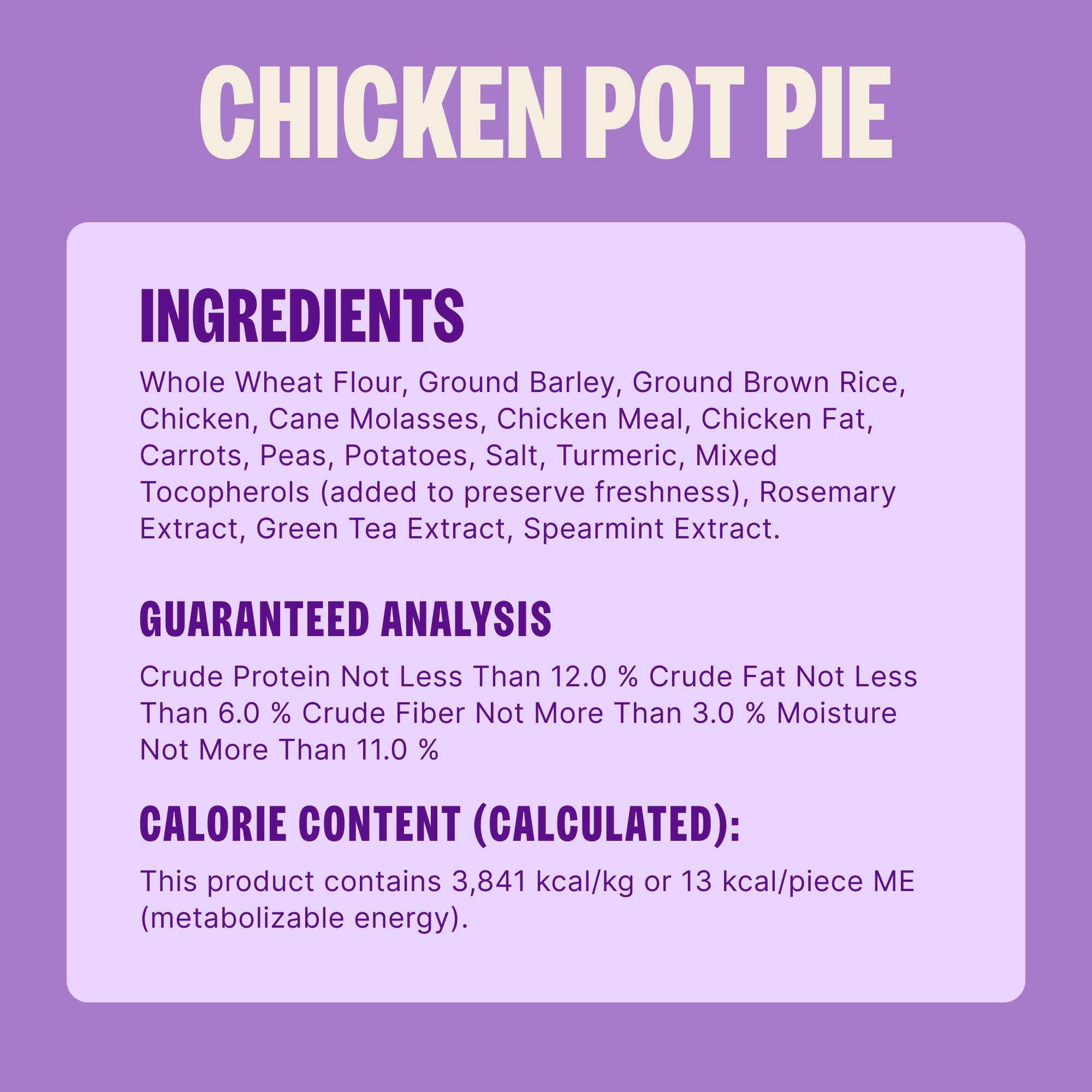 Wellness Old Mother Hubbard Chicken Pot Pie Dog Biscuits, Natural, Training Treats, Chicken Pot Pie Flavor, Mini Size, (20 Ounce Bag)