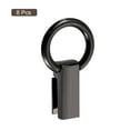 thumbnail image 3 of Broche lateral de bolsa, 8Pack 0.28" Conector de cadena de correa de mano de metal (Negro metálico, 40mm), 3 of 5