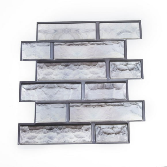 XIANXIAN 3D Wall Panels Peel and Stick,1 Pack 3D Brick Wallpaper Peel and Stick,Waterproof Wall Panel PVC Stone for Interior Décor,Living Room,Lobby Bedroom Hotel Office (30x30cm)