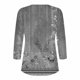 thumbnail image 5 of Blusas para las Mujeres Casual, 3/4 Manga Floral Estampado Camiseta de Moda Top Hecho de Poliéster Transpirable Suave para el Uso Diario de Primavera Otoño, Tops de Blusa para las Mujeres, 5 of 5