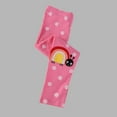 thumbnail image 4 of Eltusu Toddler Girls Cotton Leggings, Soft Printed Stretch Elastic Waist Tight Pants Hot Pink Size 3 T, 4 of 4