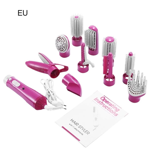 Secador de cepillos de aire caliente, peine de peluquería, r