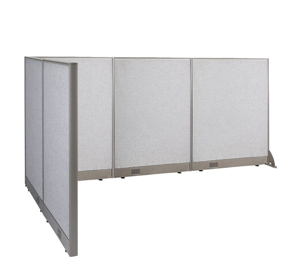 GOF LShaped Freestanding Office Partition 60D x 108W x 48H / Office