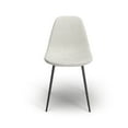 thumbnail image 2 of Maxine Boucle Side Chair (Set of 2) White, 2 of 5