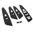 thumbnail image 1 of Window Control Panel Cover, Durable 6 Pcs Carbon Fiber Style Wear Resistance Window Glass Lifter Switch Cover Easy Installation  For Car, 1 of 8