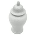 thumbnail image 4 of Red Lantern 24" White Scaled Temple Jar, 4 of 8