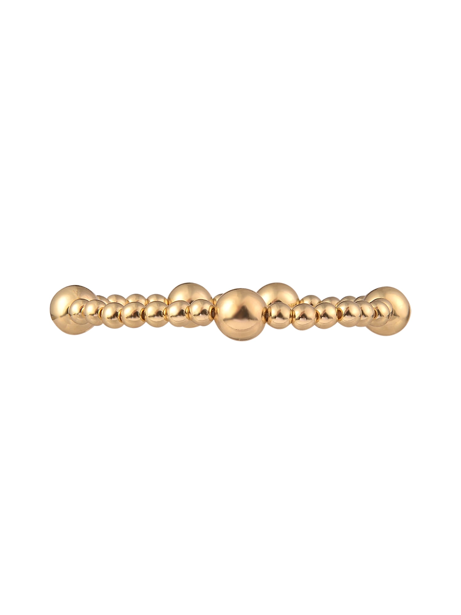 Time and Tru Adult Female Gold-Tone Pearlized Resin Clover Shape 3pc Chain Bracelet Set