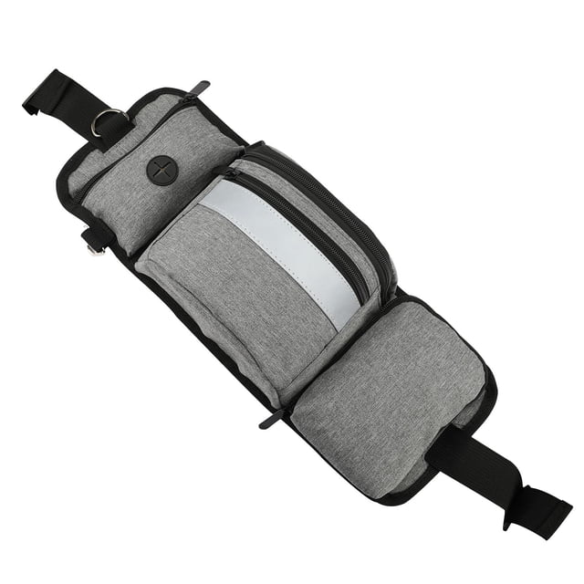 Correa para entrenamiento de mascotas, riñonera con múltiples bolsillos, duradera para entrenamiento Gris Zulema Bolsa de entrenamiento al aire libre