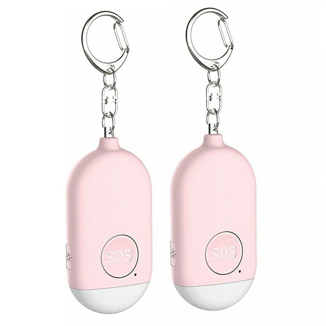 2X Alarma Personal Recargable Impermeable Autodefensa de Emergencia SOS Alerta Silbato de Violación Sirena de Seguridad para Mujeres Niños Ancianos