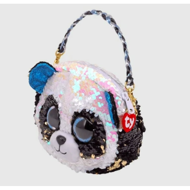 TY Fashion Flippy Sequin Purse - BAMBOO the Panda Bear (8