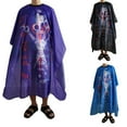 thumbnail image 2 of JoyMoreHome Barber Cape Salon Cape Hair Cutting Cover Hair Drape Waterproof Haircut Apron with Buckle for Barber Shop Salon Stylists Home DIY Hairdressing, 2 of 3