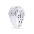 thumbnail image 5 of 1.18 CT Round Cut Simulated White Diamond Art Deco Wedding Ring 14K White Gold Plated 925 Sterling Silver (Color: White, Clarity: VVS1-VVS2, 1.18 Cttw) -6.5, 5 of 8