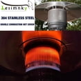 thumbnail image 2 of Patio Heater Emitter Screen Main Burner Net Cover Heater Replacement Parts 304 Will Not Rust Steel Double Net 10 3/4" Diameter Ap, 2 of 7