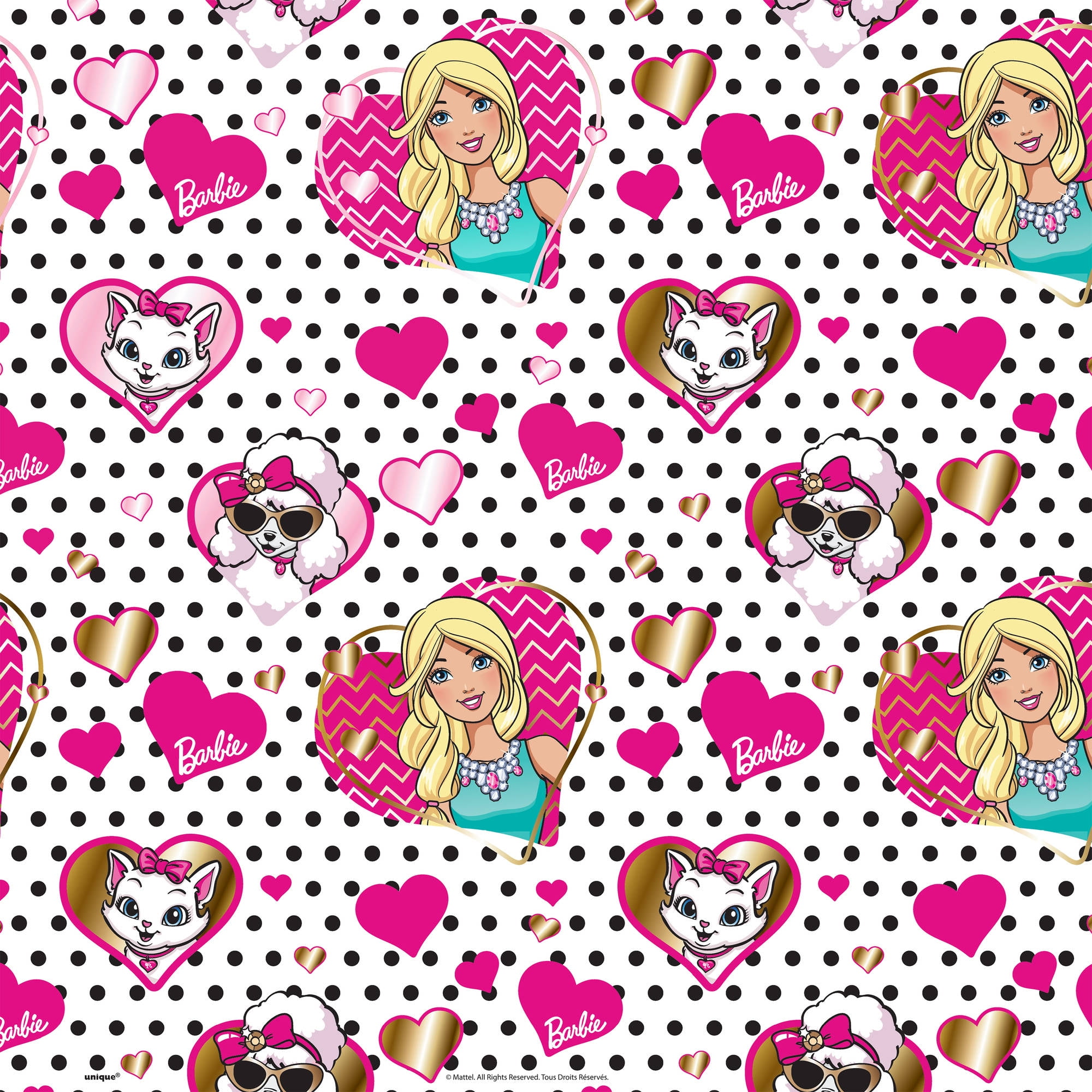 barbie gift wrapping paper