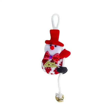 

Veki Christmas Decorations Christmas Cloth Art Single Person Rope Climbing Old Man Snowman Christmas Tree Bell Pendant Vintage Easter Decorations