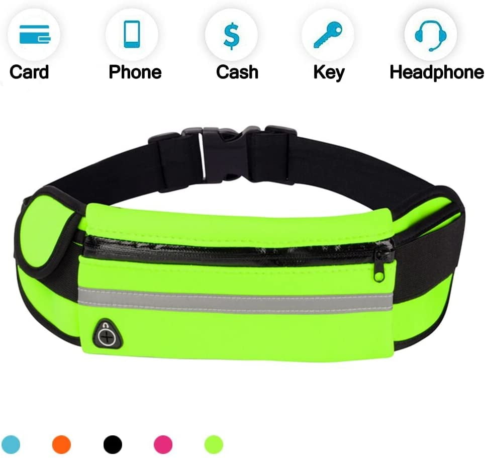 Running Belt Waist Pack, Water Resistant Waist Bag, Sports Fanny Pack
