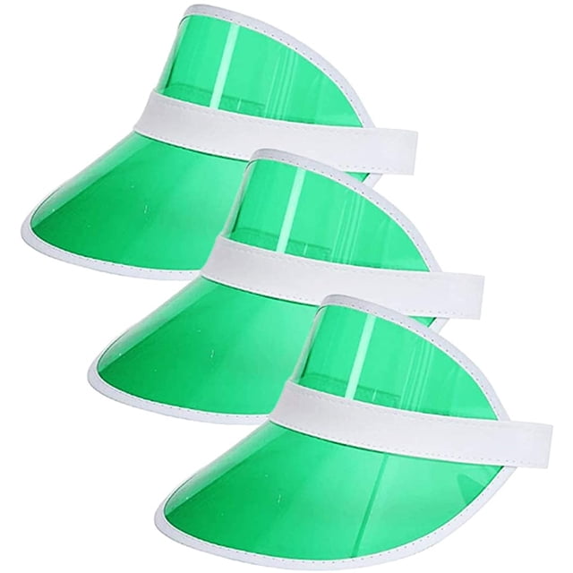 Plastics Sun Visors Multicolored UV Protection Hat Cap Headwear for Golf Tennis Cycle