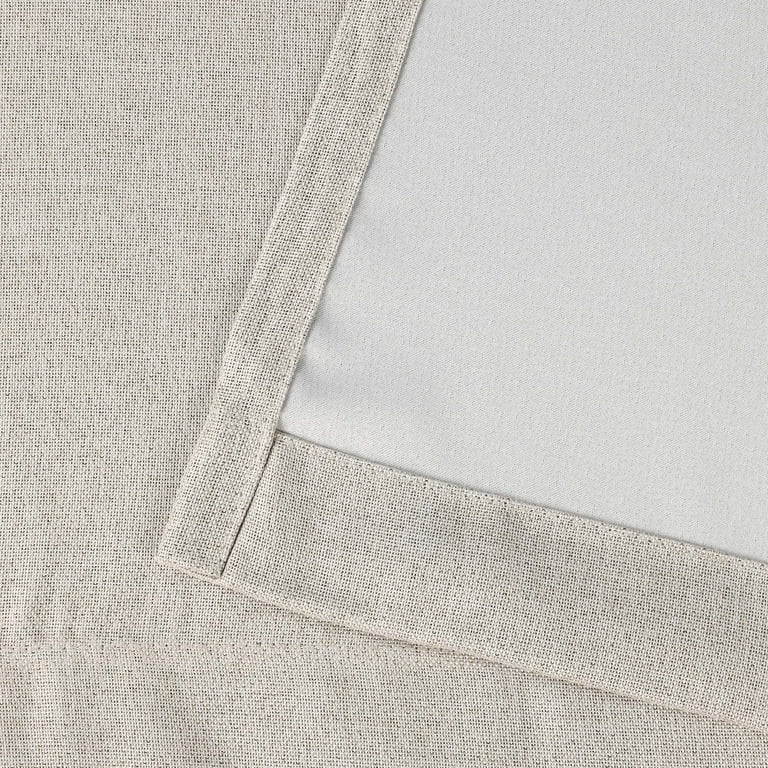 Superior Linen Blackout Curtains, 52"W x 63"L, Ivory photo 7