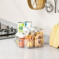 thumbnail image 6 of CozyNestFinds 2Pack Clear Lazy Susan for Kitchen Cabinets,Countertop,Pantry and Refrigerator-with Handles-11.5" W Large Capacity Lazy Susan Turntable,Condiments Carousels,Spinning Seasoning Organizer, 6 of 9