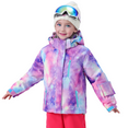 thumbnail image 2 of BGX Girls Ski Jacket Waterproof Insulated Warm Winter Snow Coat With Hooded Snowboard Skiing Jackets for Kids(7-8 Years, Purple Galaxy), 2 of 6