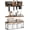 Brown, variant on 3-Tier Bathroom Floating Shelves with Curling Iron Holder & Hair Tool Organizer, Wall Mounted Rustic Wood Storage Rack Over Toilet with Hair Dryer Holder for Bathroom Decor & Organization