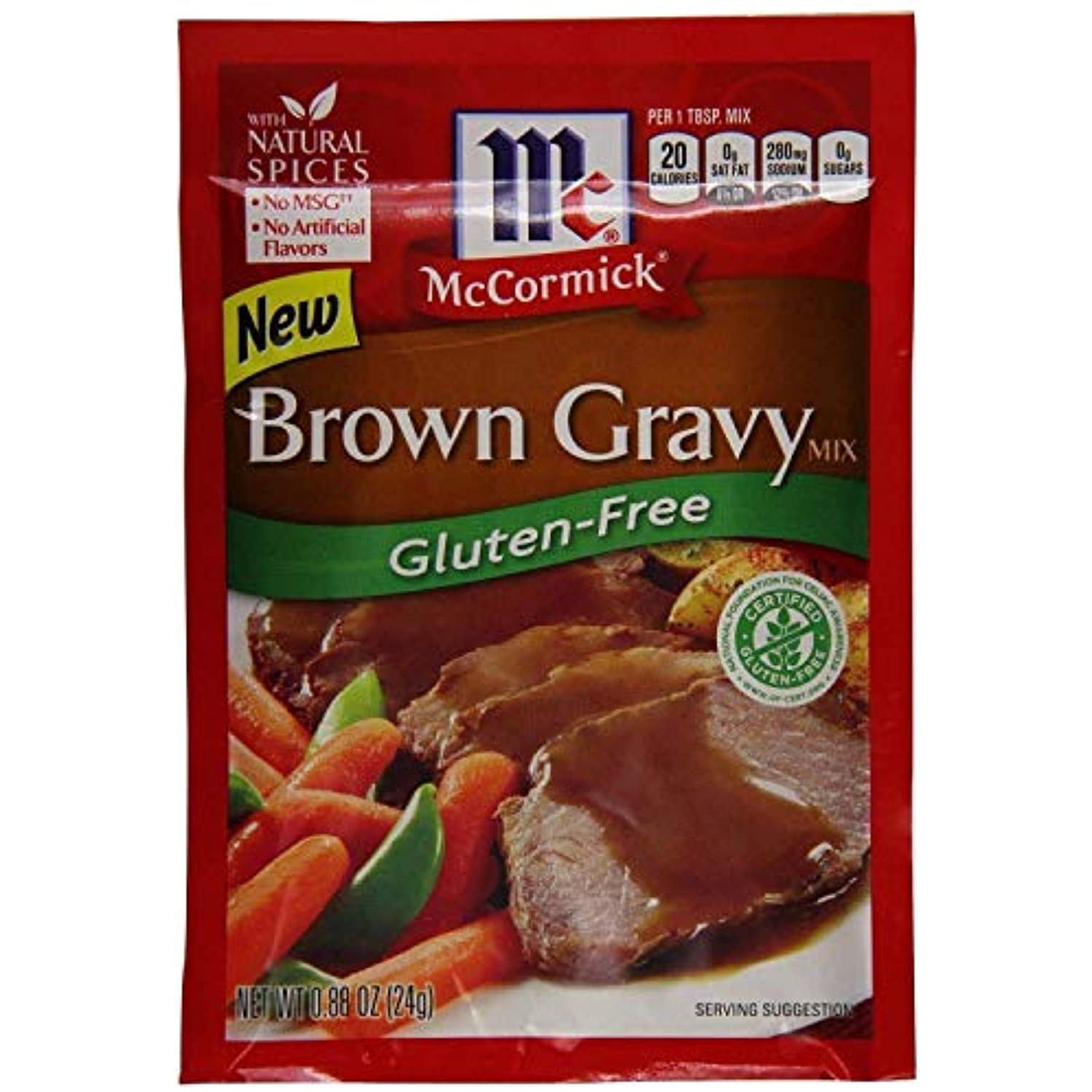Mccormick GlutenFree Brown Gravy Mix .88 Oz Pack Of 3