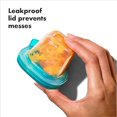 thumbnail image 2 of OXO Tot - Silicone Baby Blocks - Freezer Storage Containers - Teal, 2 of 7