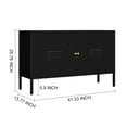 thumbnail image 3 of Metal Accent Storage Cabinet for Bed Room,Living Room,Home,Hotel,Office,Garage,2-Tier, Removable Shelf, 3 of 7