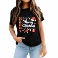 thumbnail image 2 of Merry Christmas Red Santa Hat Reindeer Xmas Matching Family T-Shirt for Men and Women, 2 of 4