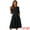 Black, variant on DARING DIVA 3/4 Sleeve A-Line Midi Work Dress XS Dark Red