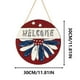 thumbnail image 3 of Cartel de bienvenida a la fiesta del Día de la Independencia - Decoración patriótica para la puerta de casa con colgante colgante para las celebraciones del 4 de julio, 3 of 6