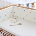 thumbnail image 1 of Cuna acolchada de algodón con circunferencia de cama, kit de ropa de cama suave, cerramiento de cama anticolisión, ropa de cama extraíble y lavable, 1 of 6